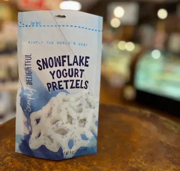 Snowflake Yogurt Pretzels