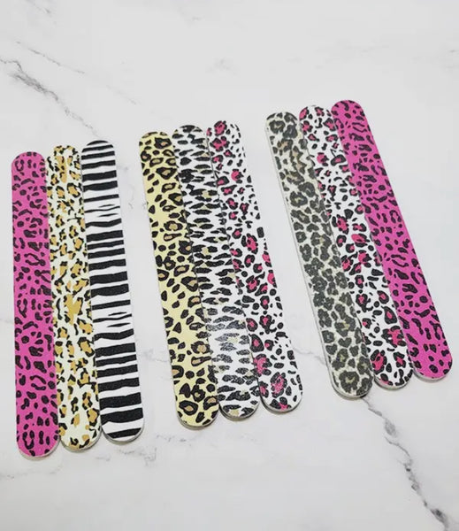 Set of 3 Animal Print Nail Files