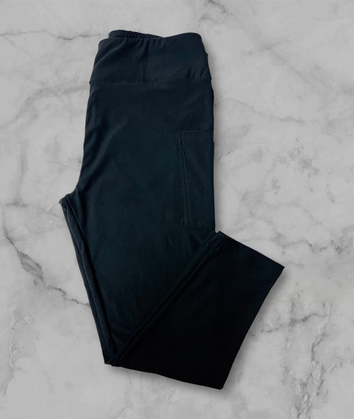 Black Capri with Side Pockets