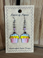 Acrylic Cupcake Dangle Earrings