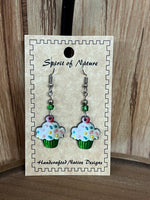 Acrylic Cupcake Dangle Earrings