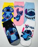 Blue Alien Adult Socks