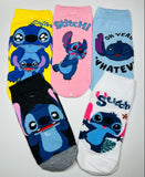 Blue Alien Adult Socks