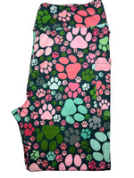 Full Length English Garden Paw Leggings w/Pockets TC