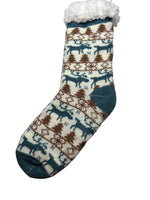 Sherpa Reindeer Tall Socks