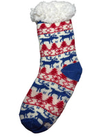 Sherpa Reindeer Tall Socks