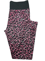 TC Full Length Leggings w/ Pockets Pink Leopard