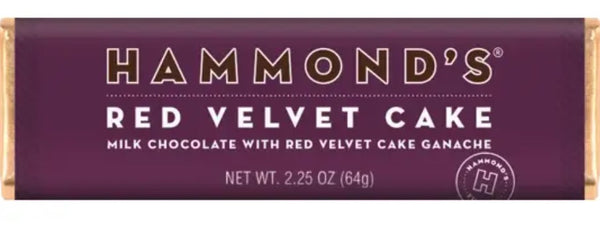 Red Velvet Cake Milk Chocolate Candy Bar B 2.25oz