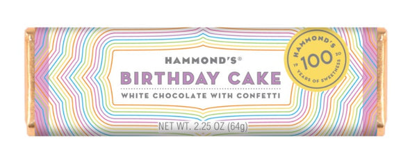 Birthday Cake White Chocolate Bar 2.25oz